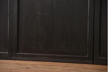 古民具・骨董 煤けた味のある板戸 4枚セット(帯戸、引き戸)