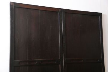 古民具・骨董 使い込まれた帯戸 2枚セット(板戸)