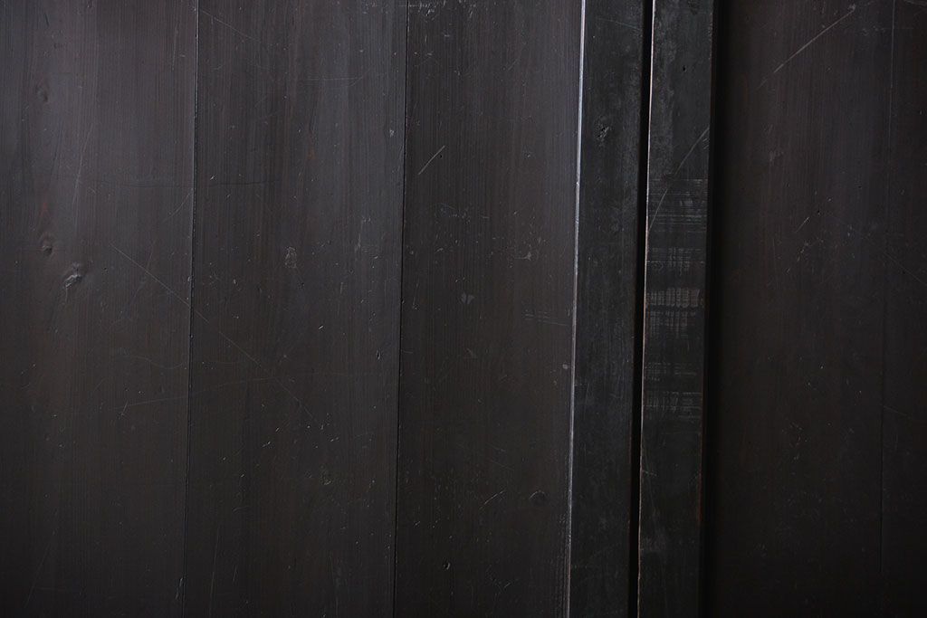 古民具・骨董 使い込まれた帯戸 2枚セット(板戸)