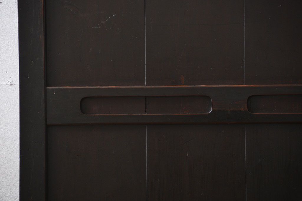 古民具・骨董 使い込まれた帯戸 2枚セット(板戸)