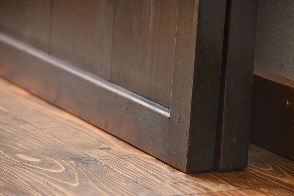 古民具・骨董 使い込まれた帯戸 2枚セット(板戸)