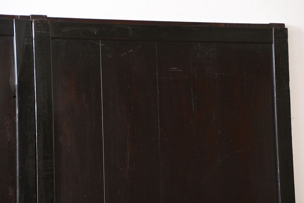 古民具・骨董 使い込まれた帯戸 2枚セット(板戸)