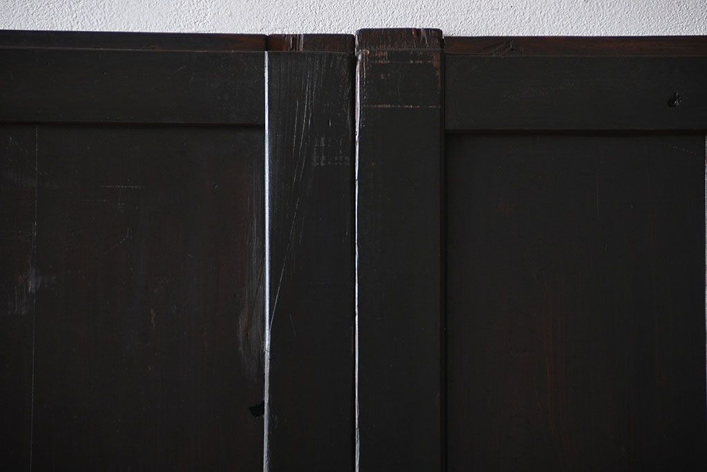 古民具・骨董 使い込まれた帯戸 2枚セット(板戸)
