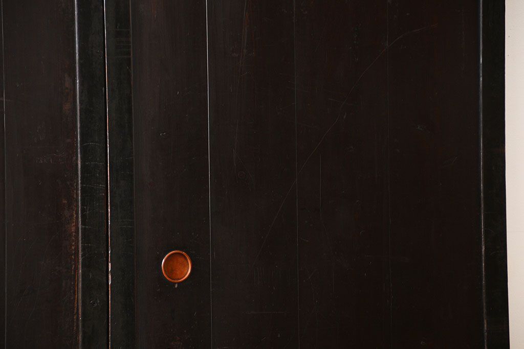 古民具・骨董 使い込まれた帯戸 2枚セット(板戸)