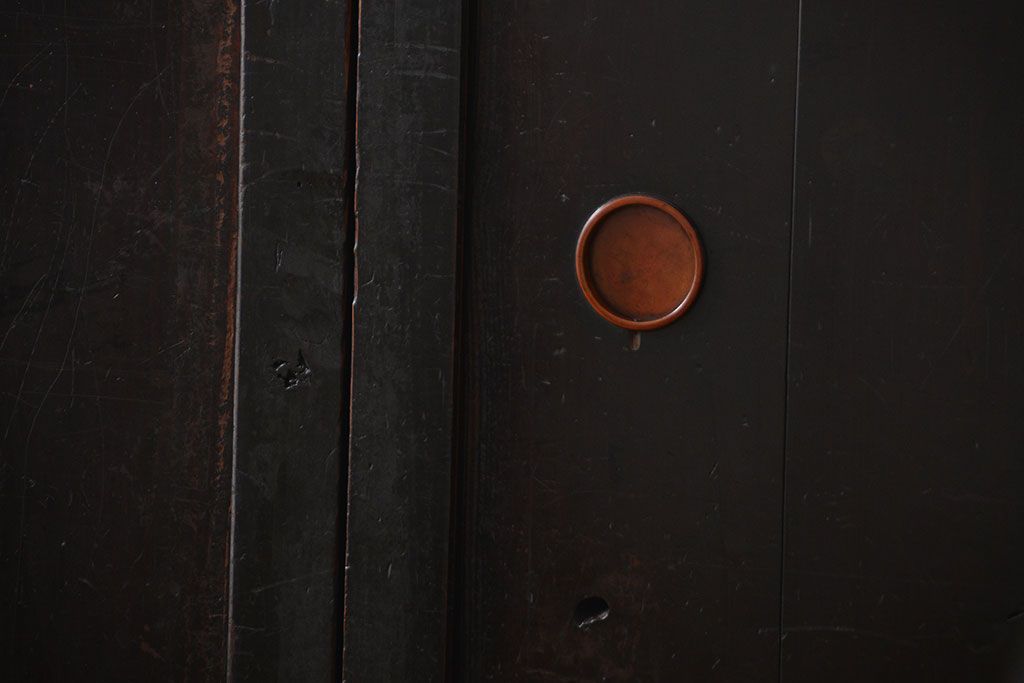 古民具・骨董 使い込まれた帯戸 2枚セット(板戸)