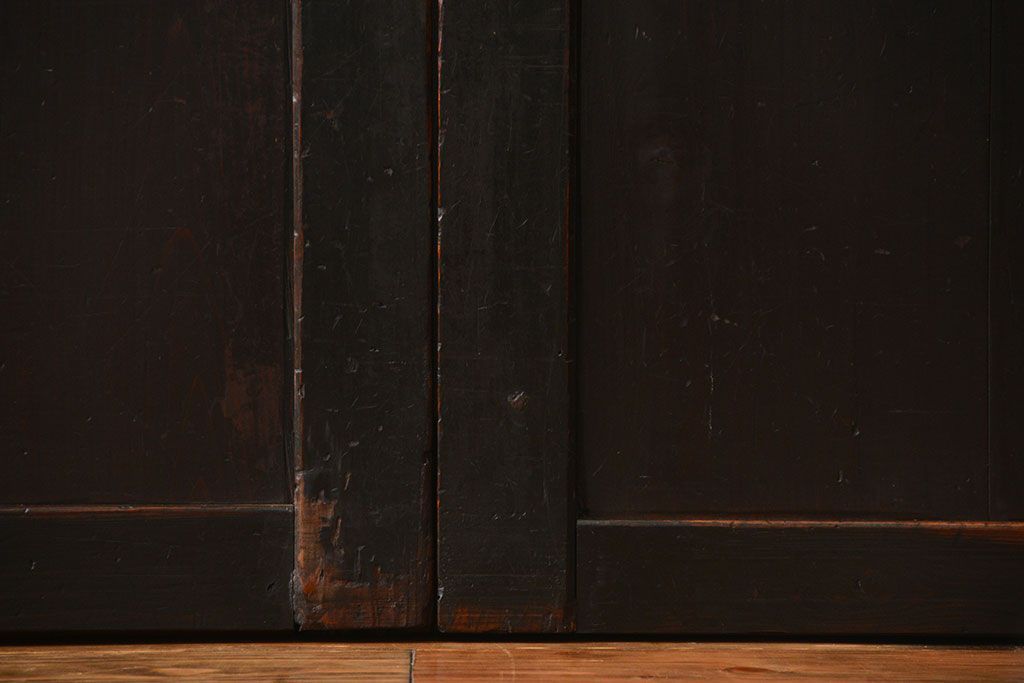 古民具・骨董 使い込まれた帯戸 2枚セット(板戸)