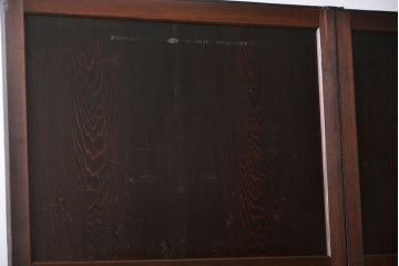 アンティーク 古い木の格子帯戸 2枚セット(引き戸)