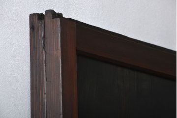アンティーク 古い木の格子帯戸 2枚セット(引き戸)