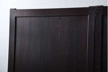 古民具・骨董 杉材一枚板 味わい深い板戸 3枚セット(帯戸)