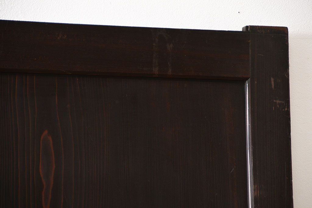 古民具・骨董 杉材一枚板 味わい深い板戸 3枚セット(帯戸)