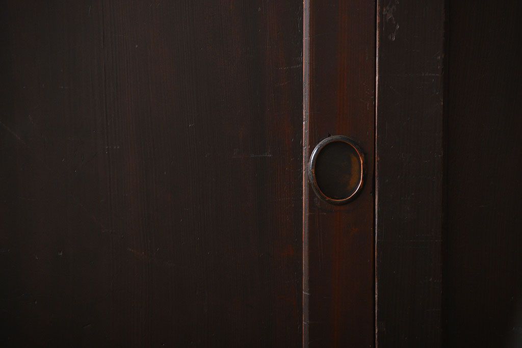 古民具・骨董 杉材一枚板 味わい深い板戸 3枚セット(帯戸)