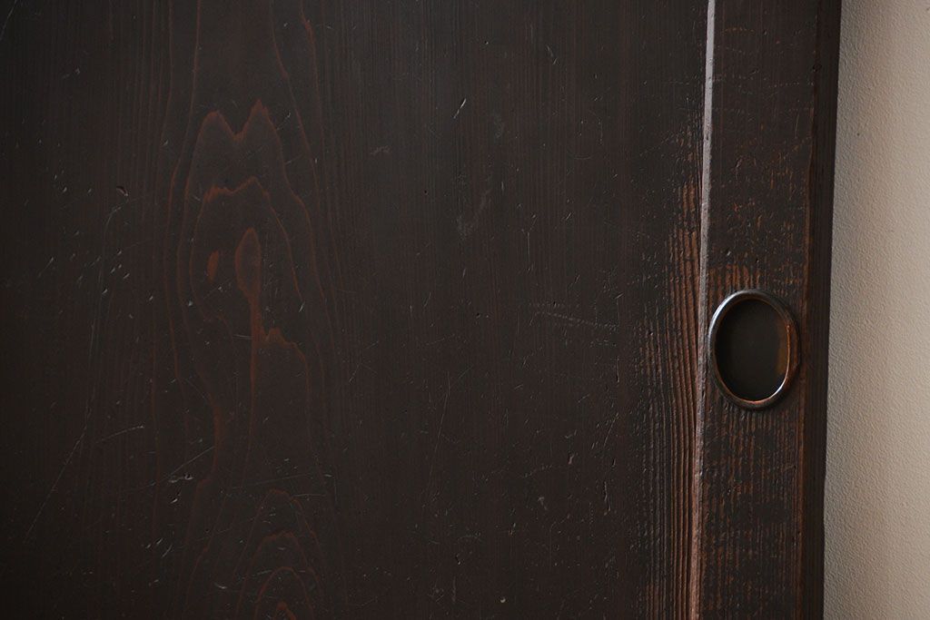 古民具・骨董 杉材一枚板 味わい深い板戸 3枚セット(帯戸)