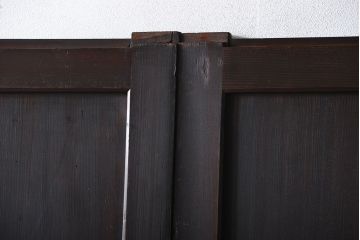 古民具・骨董 杉材一枚板 味わい深い板戸 3枚セット(帯戸)