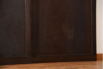 古民具・骨董 杉材一枚板 味わい深い板戸 3枚セット(帯戸)