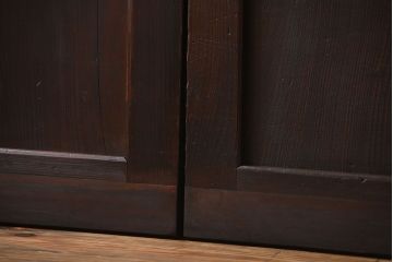 古民具・骨董 杉材一枚板 味わい深い板戸 3枚セット(帯戸)