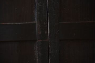 アンティーク 煤けた時代帯戸 2枚セット(建具、板戸)