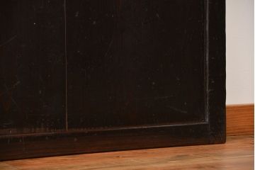 アンティーク 煤けた時代帯戸 2枚セット(建具、板戸)