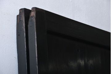 アンティーク 煤けた時代帯戸 2枚セット(建具、板戸)