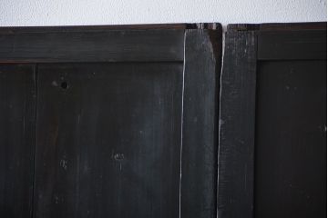 アンティーク 煤けた時代帯戸 2枚セット(建具、板戸)