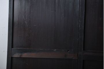 アンティーク 煤けた時代帯戸 2枚セット(建具、板戸)