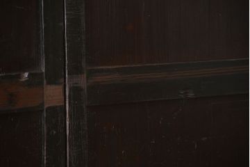 アンティーク 煤けた時代帯戸 2枚セット(建具、板戸)