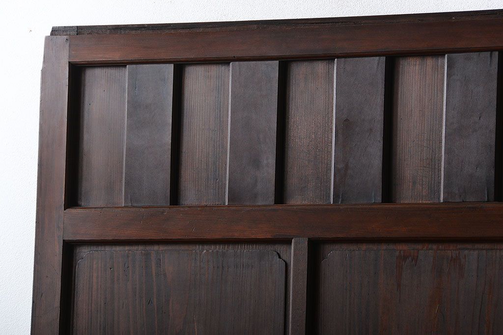 古民具・骨董 杢目の素晴らしい無双帯戸 2枚セット(板戸、古民家)