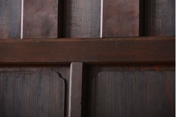 古民具・骨董 杢目の素晴らしい無双帯戸 2枚セット(板戸、古民家)