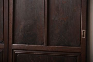 古民具・骨董 杢目の素晴らしい無双帯戸 2枚セット(板戸、古民家)