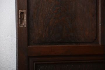 古民具・骨董 杢目の素晴らしい無双帯戸 2枚セット(板戸、古民家)