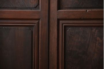 古民具・骨董 杢目の素晴らしい無双帯戸 2枚セット(板戸、古民家)