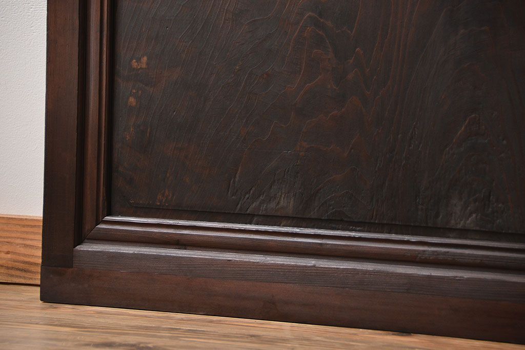 古民具・骨董 杢目の素晴らしい無双帯戸 2枚セット(板戸、古民家)