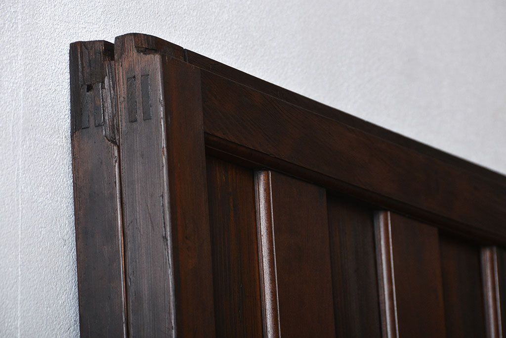 古民具・骨董 杢目の素晴らしい無双帯戸 2枚セット(板戸、古民家)