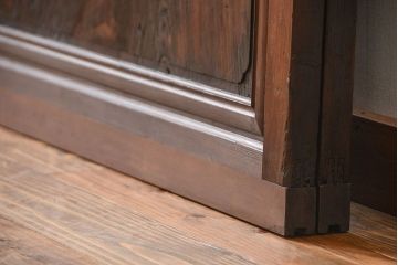 古民具・骨董 杢目の素晴らしい無双帯戸 2枚セット(板戸、古民家)