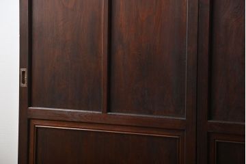 古民具・骨董 杢目の素晴らしい無双帯戸 2枚セット(板戸、古民家)