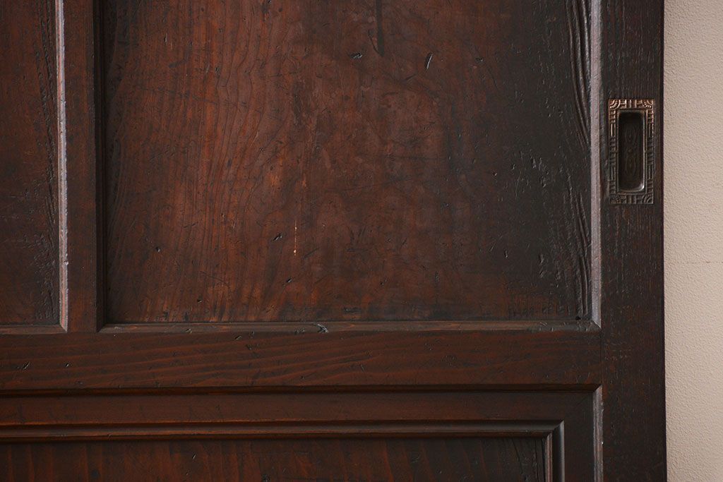 古民具・骨董 杢目の素晴らしい無双帯戸 2枚セット(板戸、古民家)