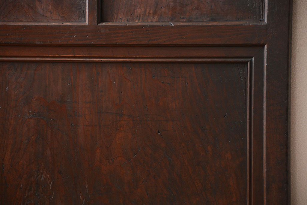 古民具・骨董 杢目の素晴らしい無双帯戸 2枚セット(板戸、古民家)