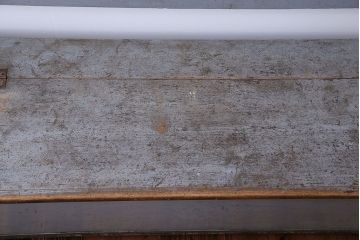 アンティーク家具　イギリスアンティーク 収納ボックス付き!オリジナルペイントの特大ベンチ