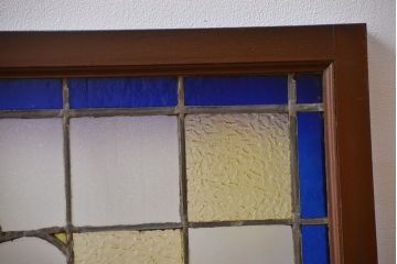 アンティーク 日本製 大正ロマン ステンドグラス 明り取り(ガラス欄間)