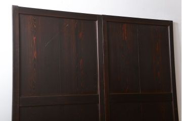 古民具・骨董 味のある帯戸2枚セット(引き戸、抜戸)