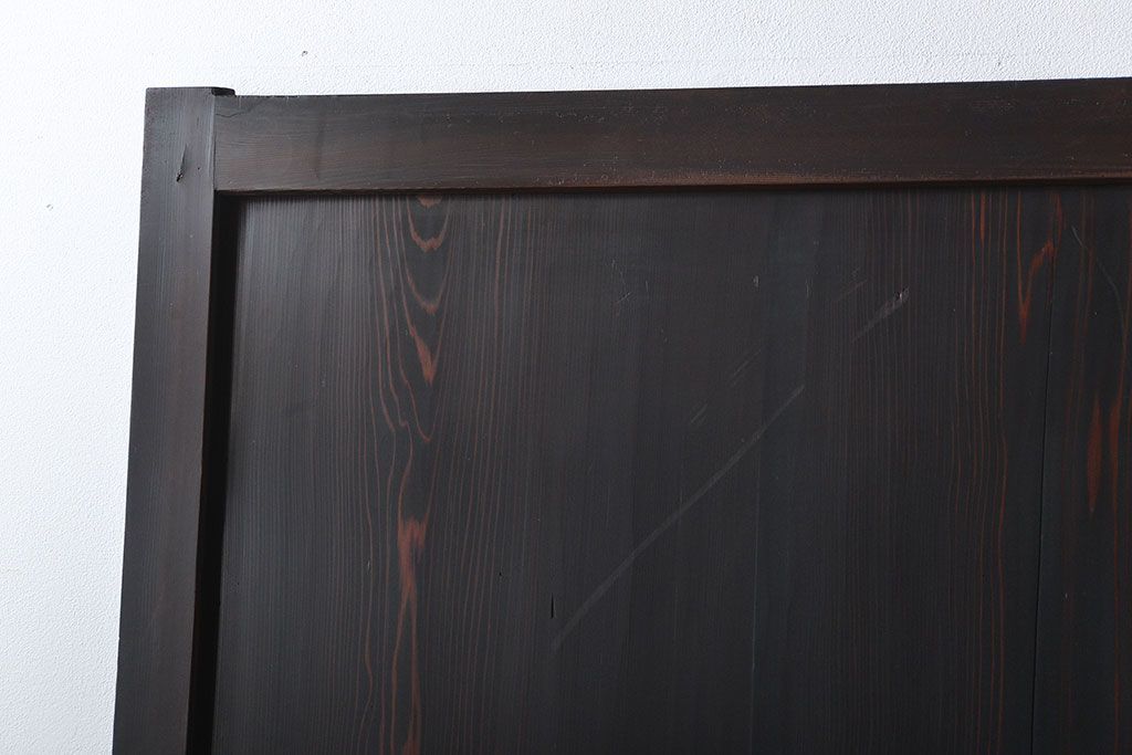 古民具・骨董 味のある帯戸2枚セット(引き戸、抜戸)