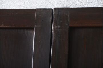 古民具・骨董 味のある帯戸2枚セット(引き戸、抜戸)