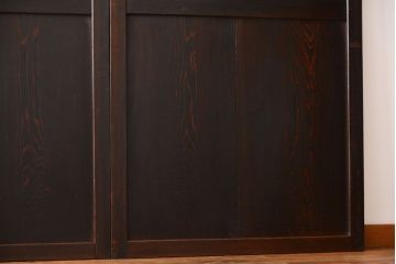 古民具・骨董 味のある帯戸2枚セット(引き戸、抜戸)