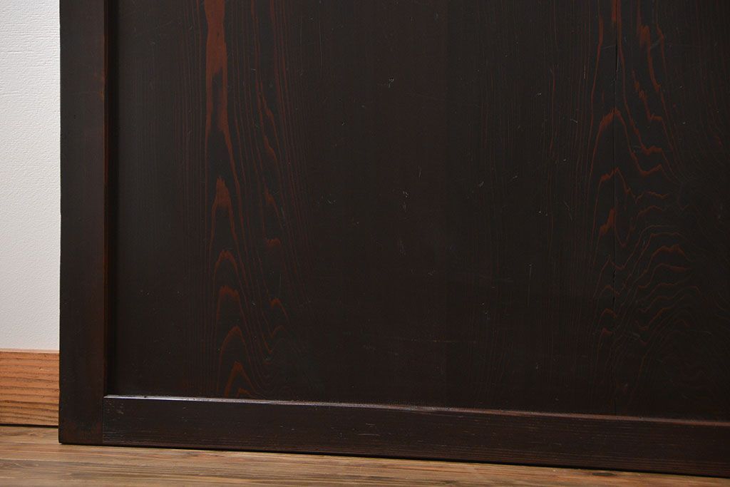 古民具・骨董 味のある帯戸2枚セット(引き戸、抜戸)