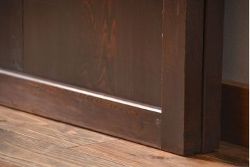 古民具・骨董 味のある帯戸2枚セット(引き戸、抜戸)