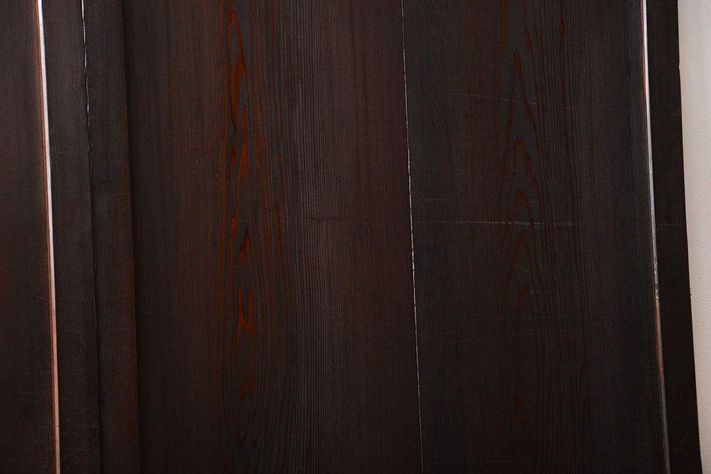 古民具・骨董 味のある帯戸2枚セット(引き戸、抜戸)