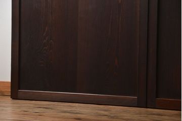 古民具・骨董 味のある帯戸2枚セット(引き戸、抜戸)