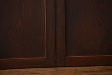 古民具・骨董 味のある帯戸2枚セット(引き戸、抜戸)