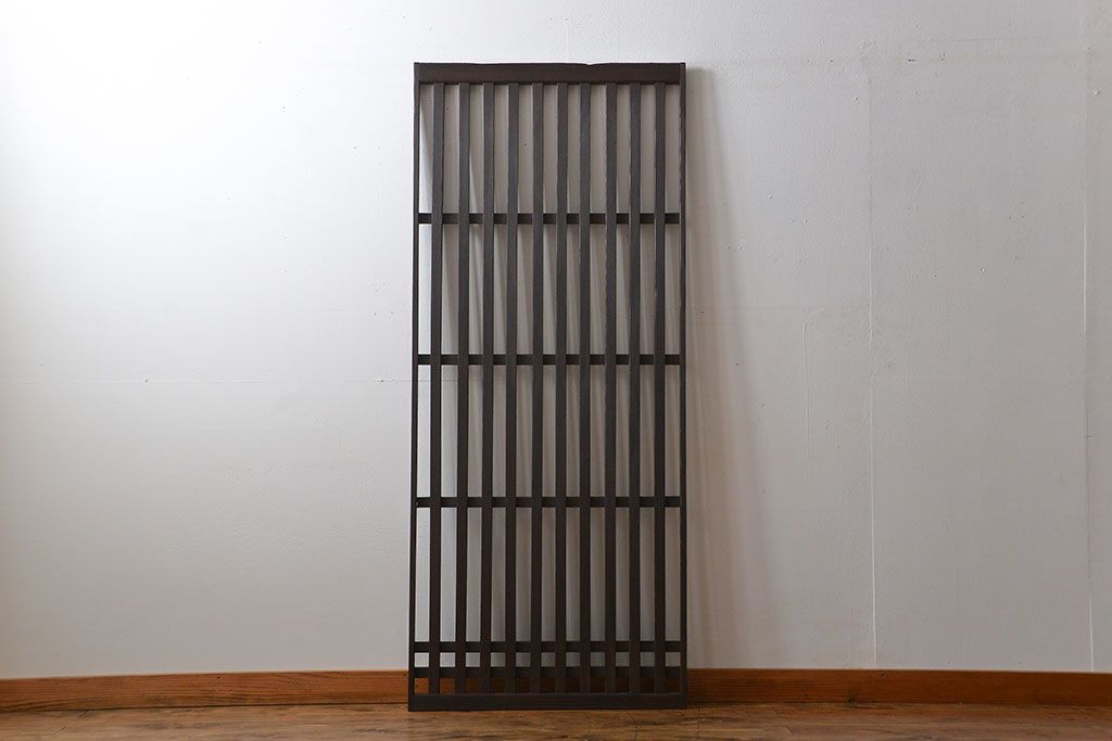 古民具・骨董 シンプルな格子戸(1)(引き戸)