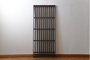 古民具・骨董 シンプルな格子戸(1)(引き戸)