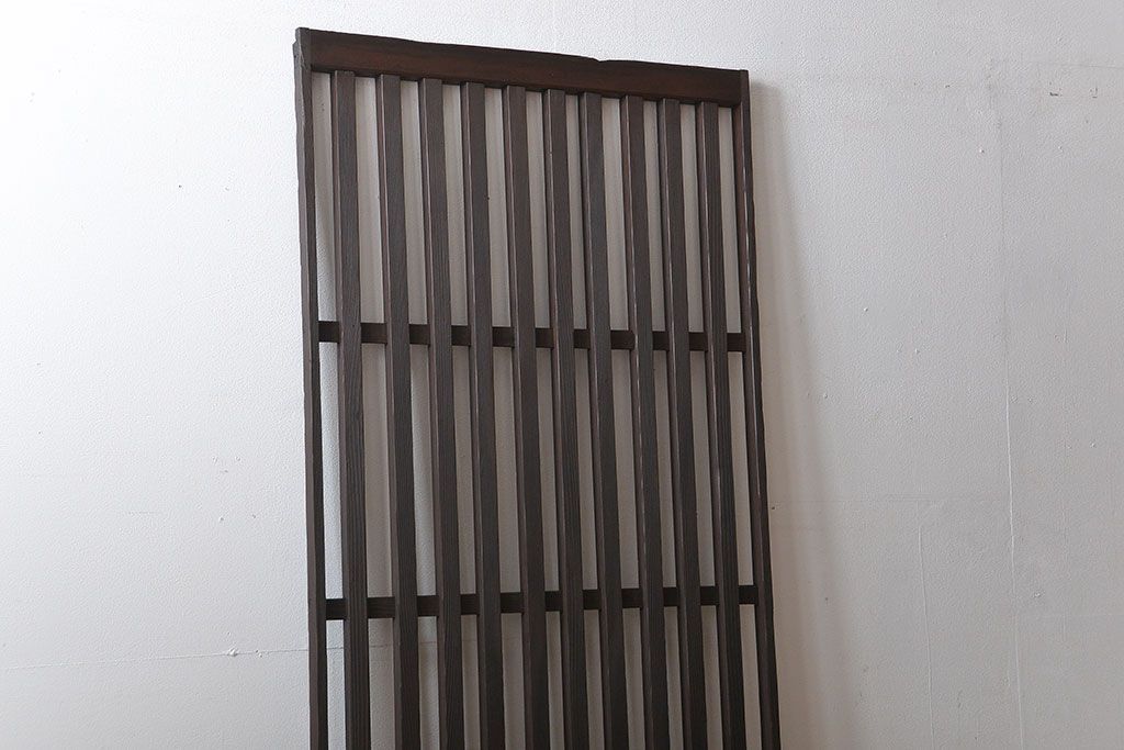 古民具・骨董 シンプルな格子戸(1)(引き戸)